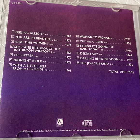 🎶PRICING🎶 Joe Cocker Classics Volume 4 Music CD - Picture 2 of 5